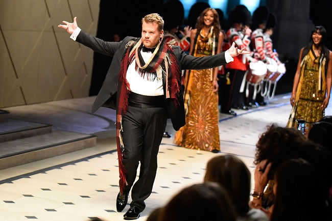 James Corden for Burberry