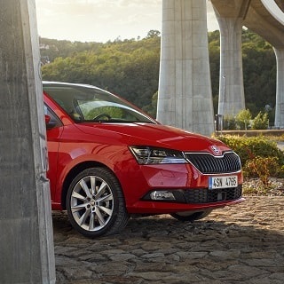 The New Skoda Fabia Facelift Drive in Prague