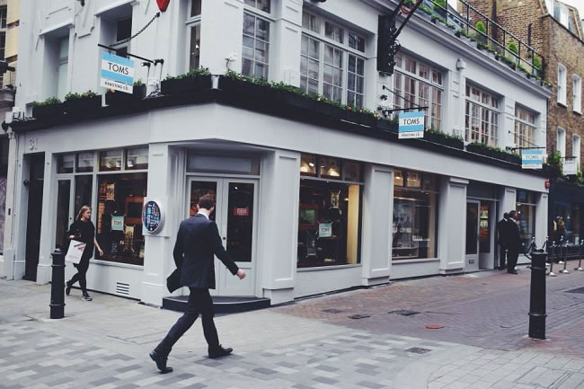 TOMS Opens its London Flagship Store in Carnaby