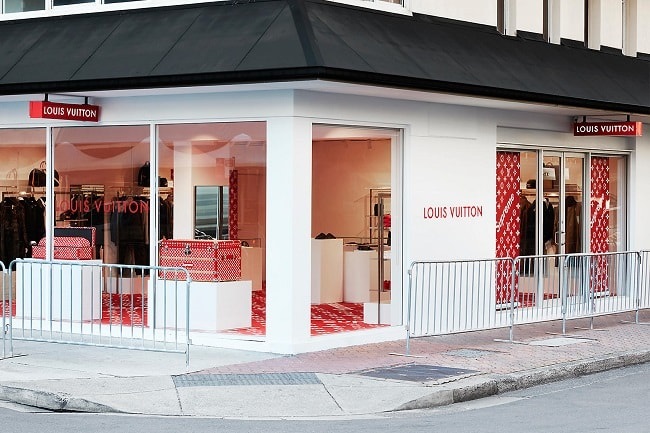 Supreme x LV pop up store