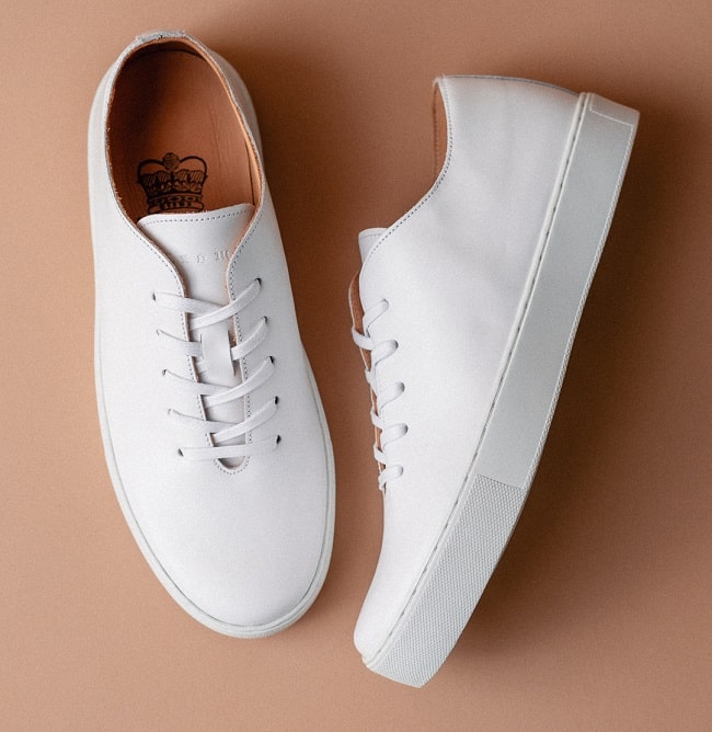 Upton TL Wholecut - All White Calf Leather