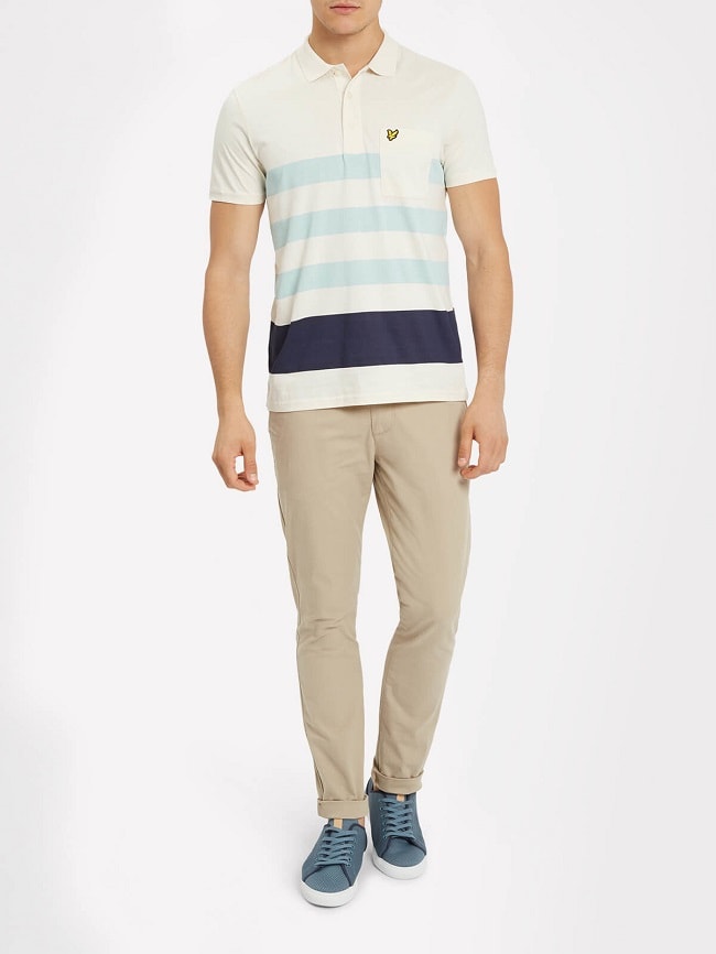 Wide Stripe Polo Shirt