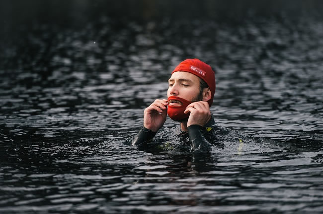 Innovative Beard Cap for Bearded Swimmers